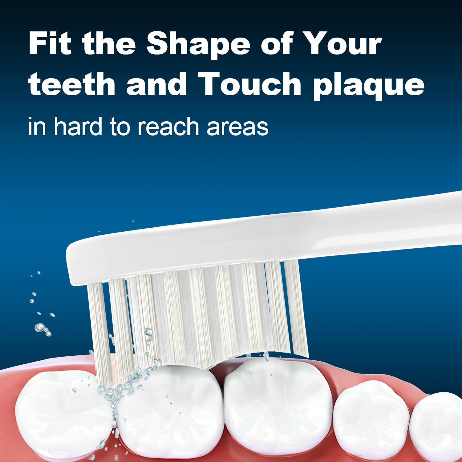 10 Pack Toothbrush Heads Compatible with TAO Clean Electric Toothbrush, White