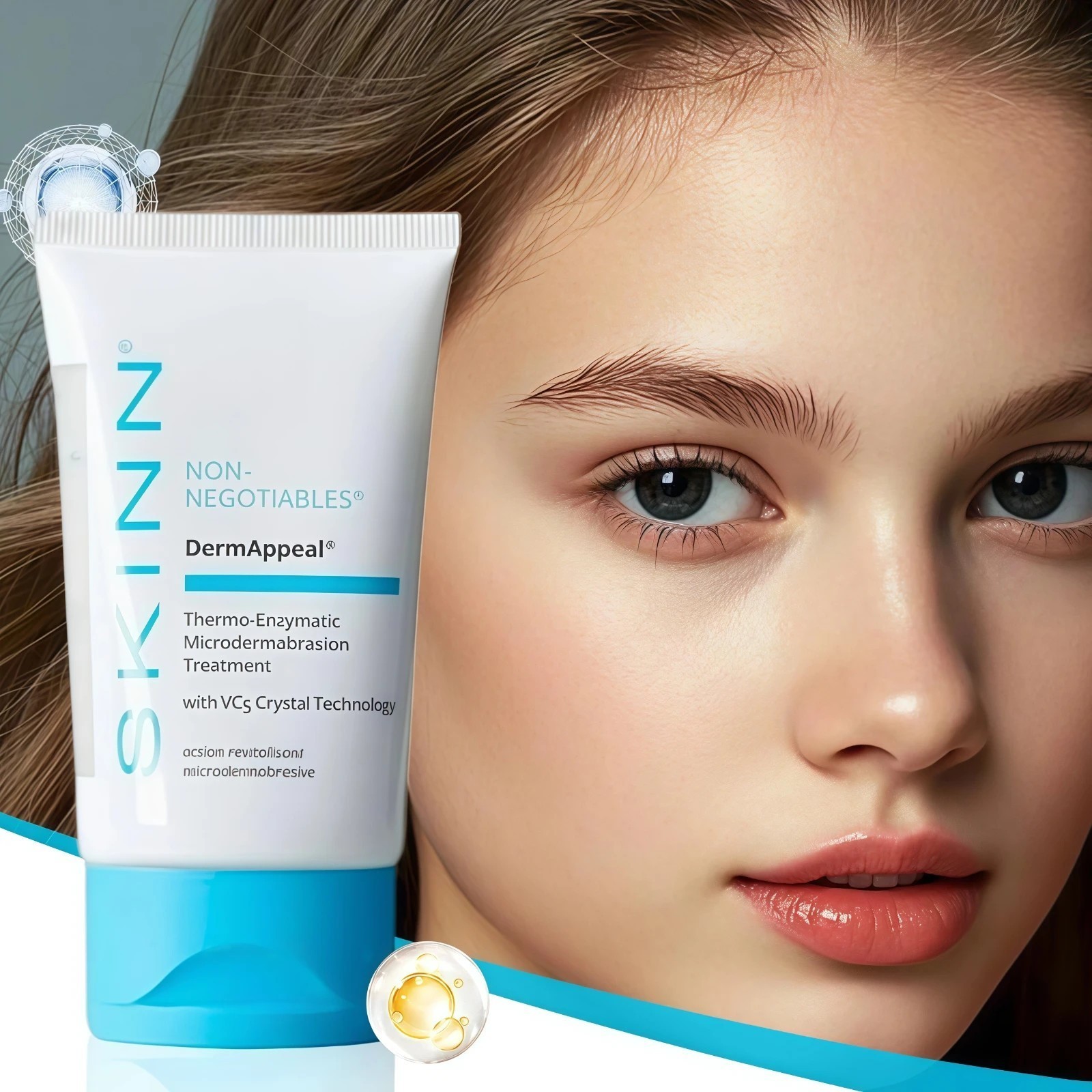 NEW SKINN DermAppeal Microdermabrasion Treatment 2oz – Gentle Facial Exfoliator