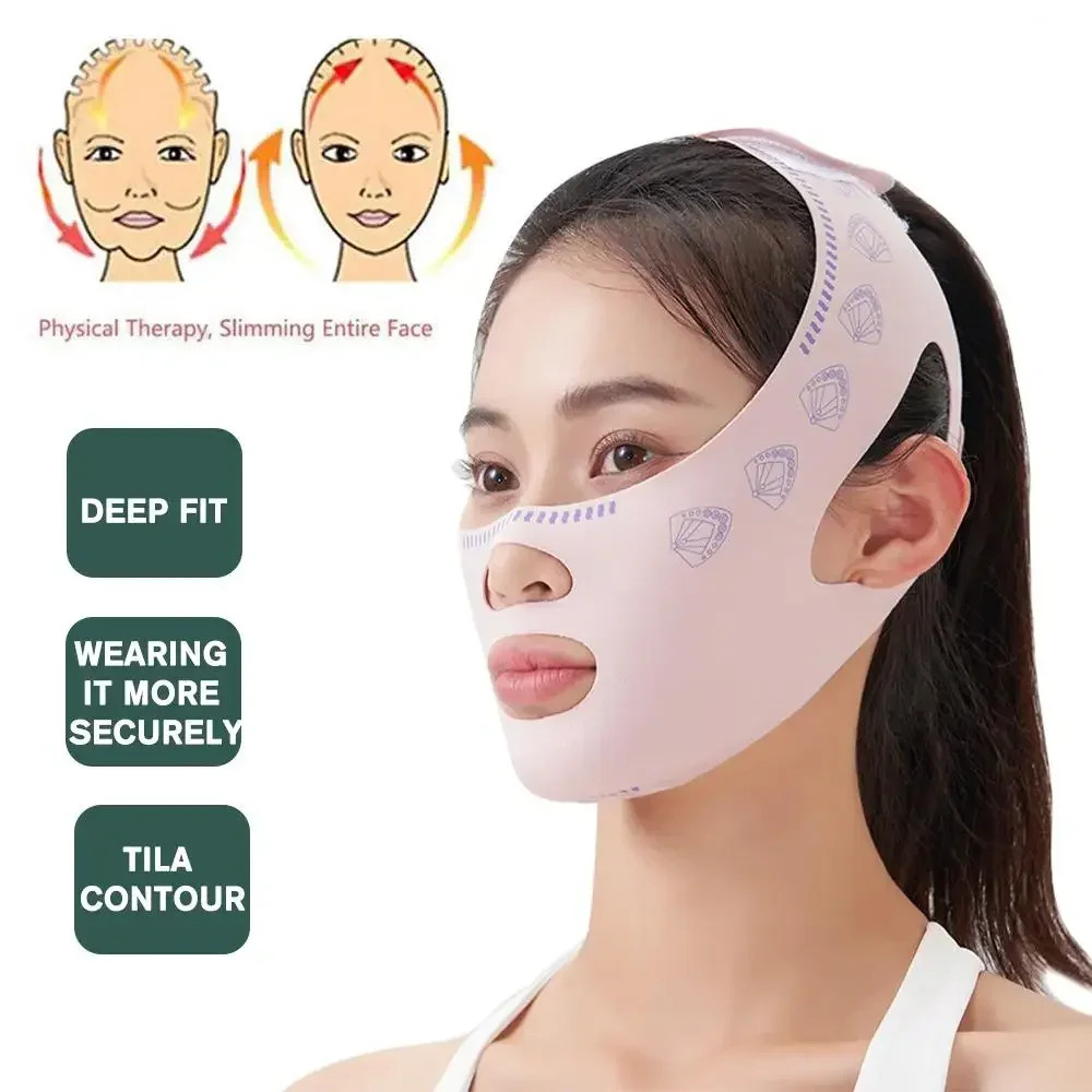 Reusable Adjustable Elastic Facial Wrap Breathable Face Care Band Household Beau