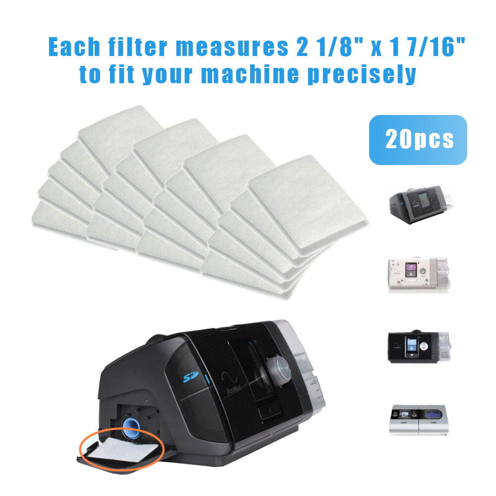 40Pcs Replacement Filters for ResMed S9/S10 CPAP Machine Disposable Universal