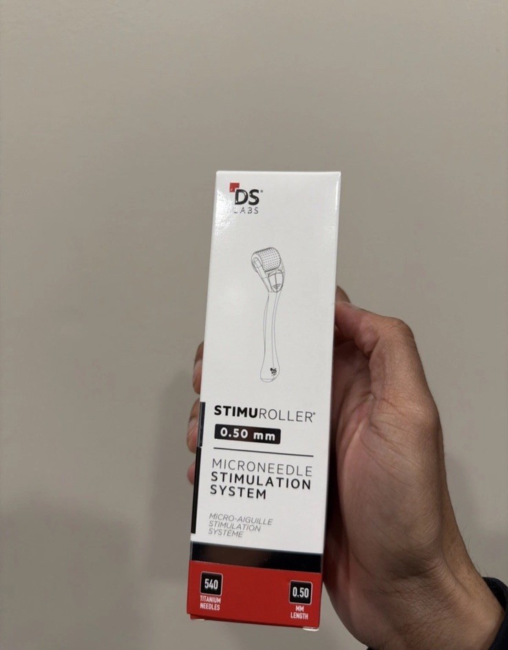 DS Labs StimuROLLER Derma Roller 0.5mm Hair Growth Tool New