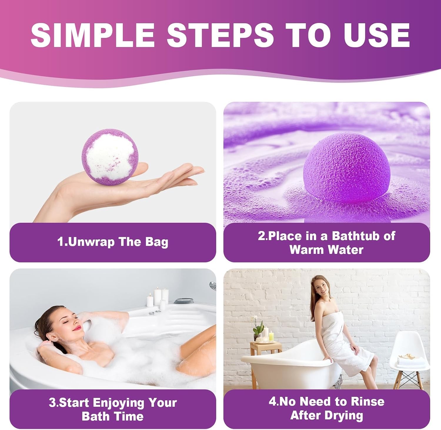 Bath Bombs for Women Gift Set 12 Pack Natural Relaxing Bath Bombs for Her,Aromat