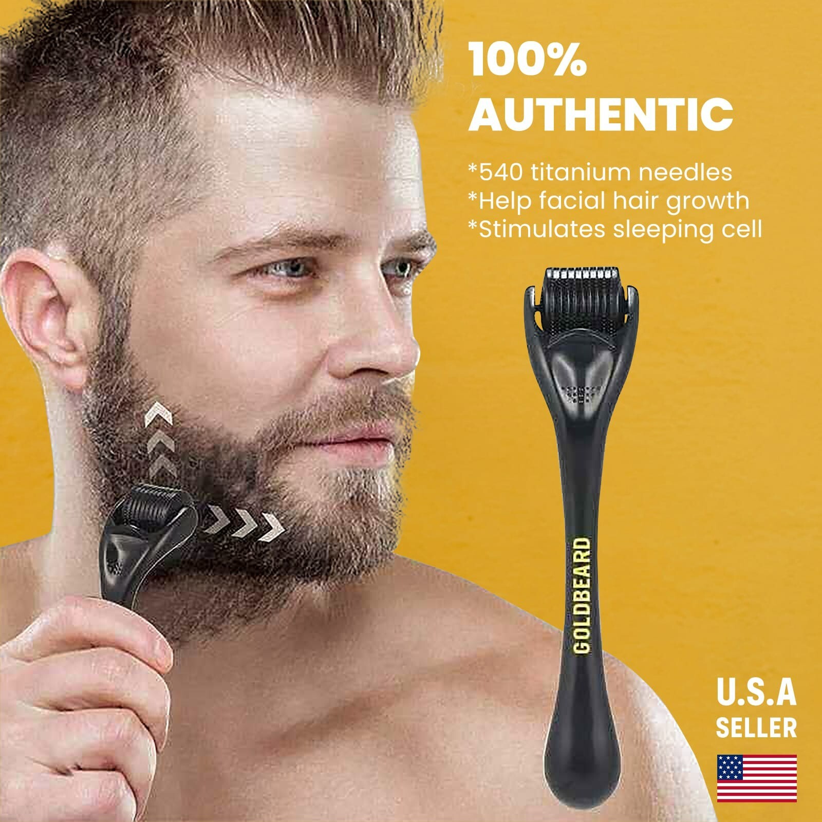 Beard Derma Roller thicker fuller Beard Growth faster beard growth Micro Needle
