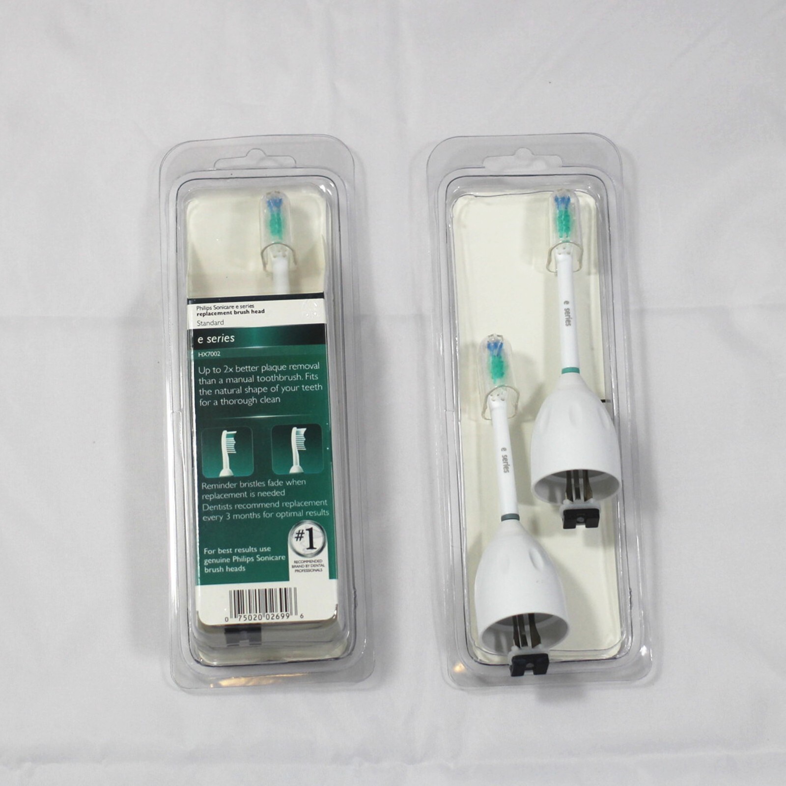 2X Philips Sonicare E Series HX7002 Replacement Toothbrush Brush Heads – Sealed