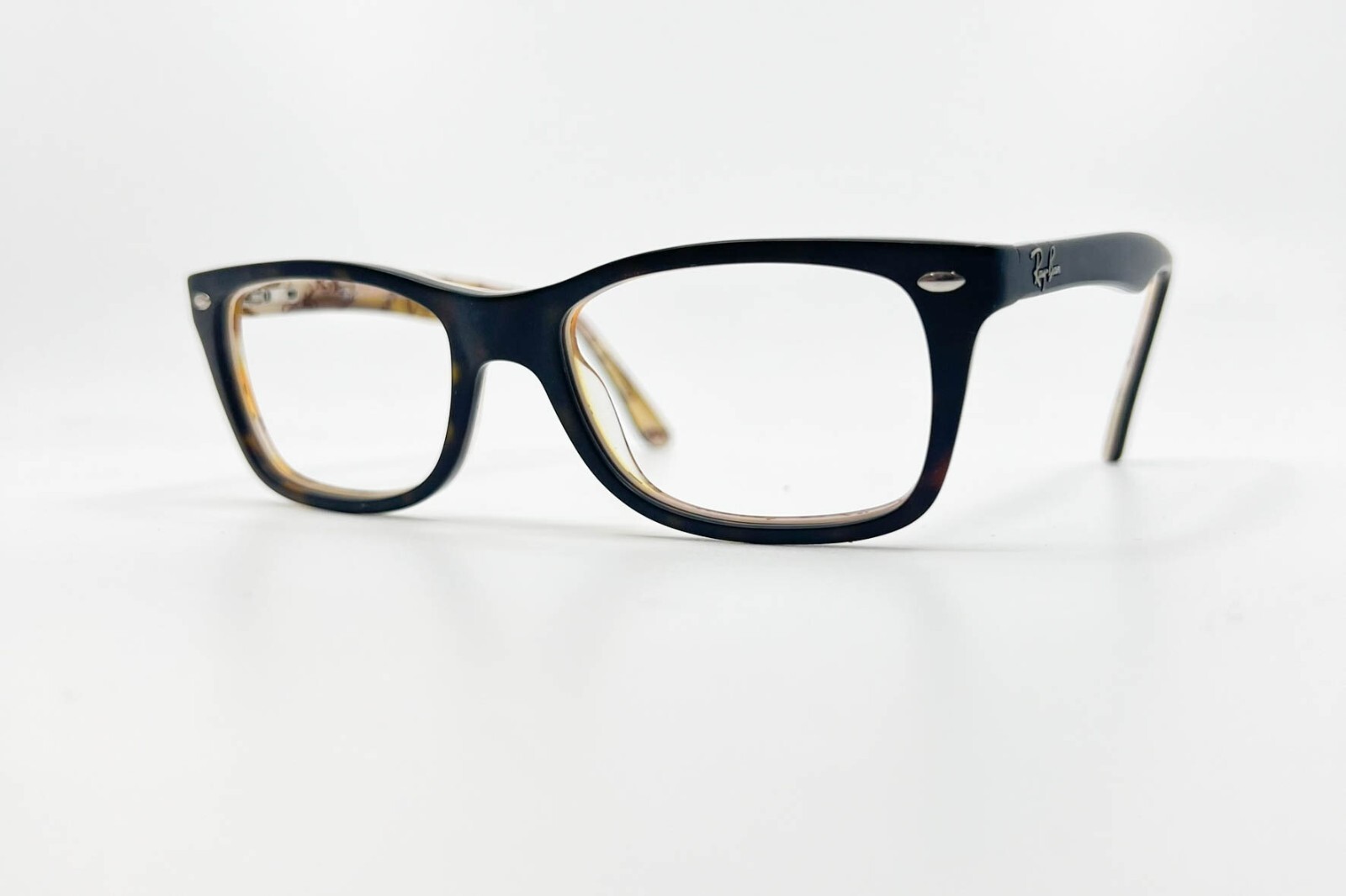 Ray-Ban RB5228F 5409 Eyeglasses Rectangular Black Full Rim Frames 50-17-140
