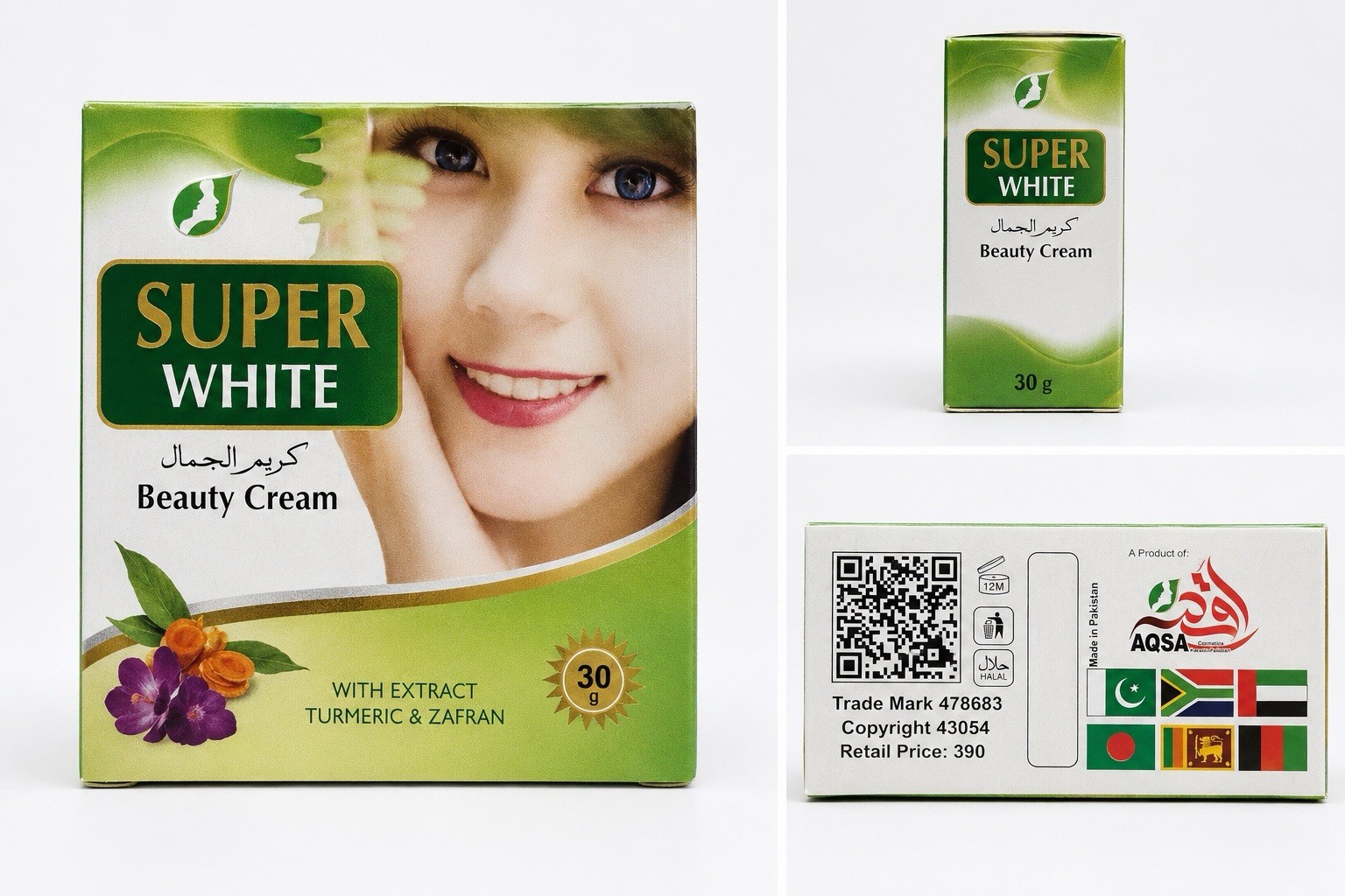 Superwhite Cream With Extract Turmeric And Saffron