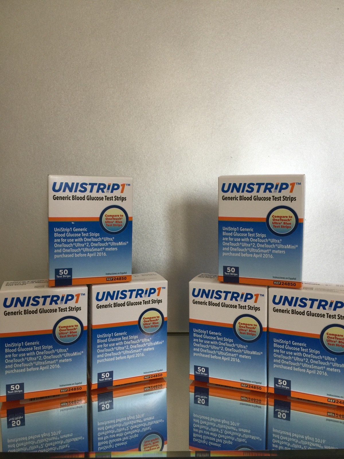 UniStrip1 Glucose Test Strip 300 ct Generic One Touch Ultra Strips EXP 05/2025