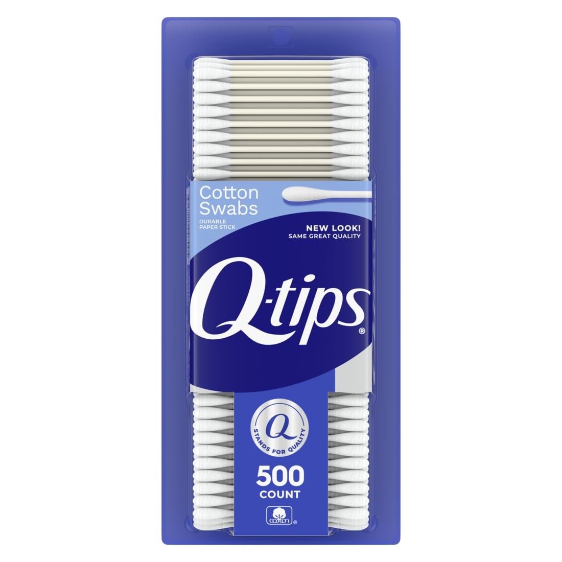 Q-tips Cotton Swabs, Original, For Home, First Aid and 500 Count, White