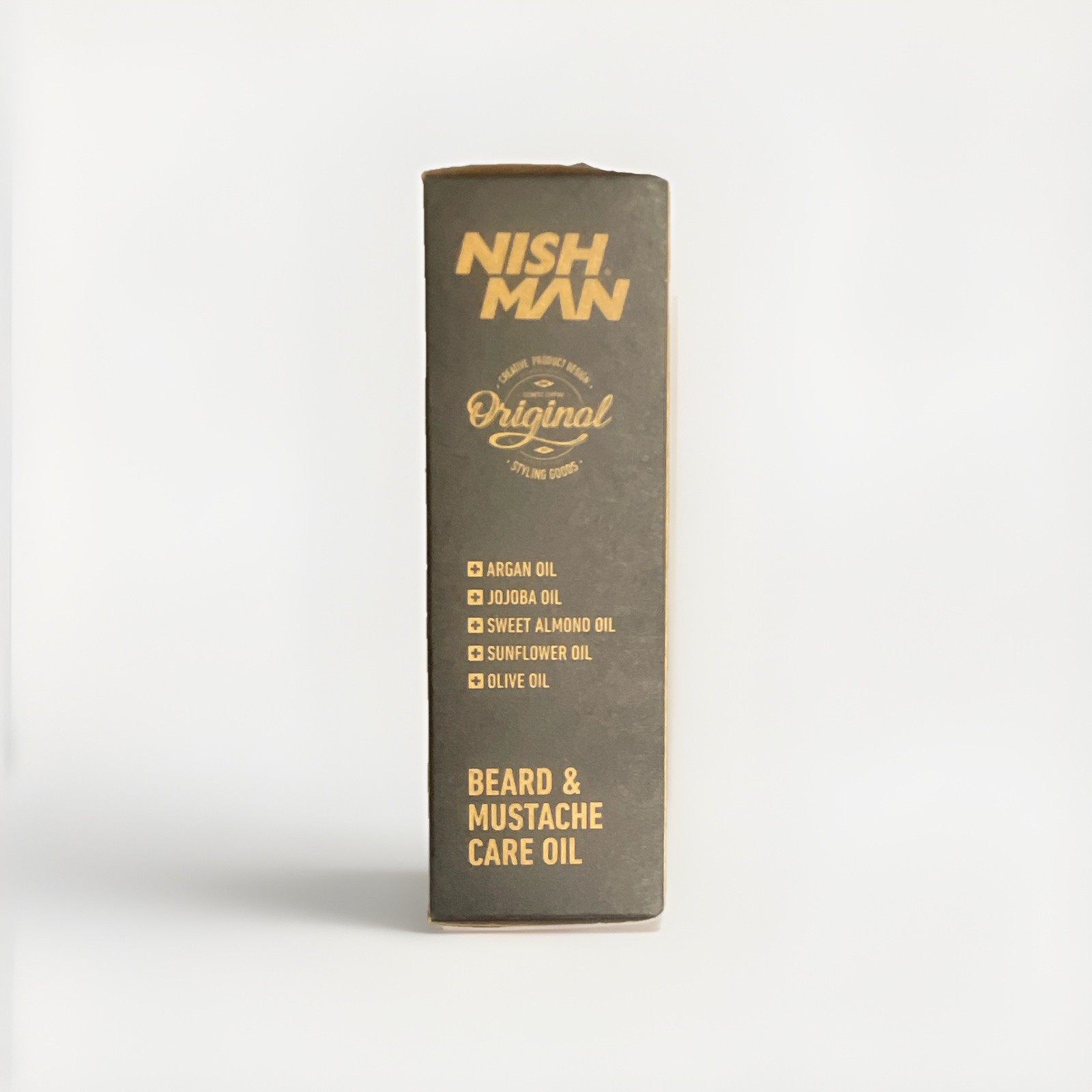 NISH MAN Original Beard & Mustache Care Beard Oil, Argan & Jojoba, 75 mL