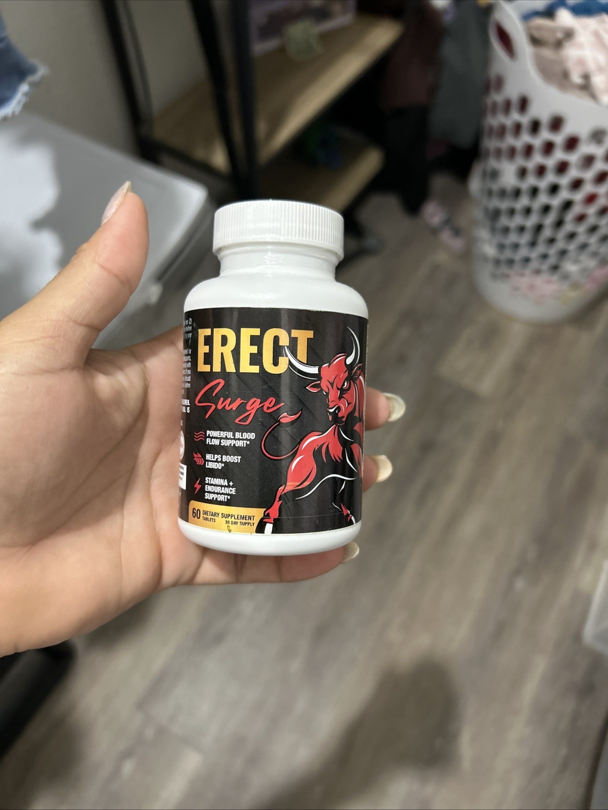 Erect SURGE Fast Acting Male Performance Tablets, Blood Flow Support, 60 ct