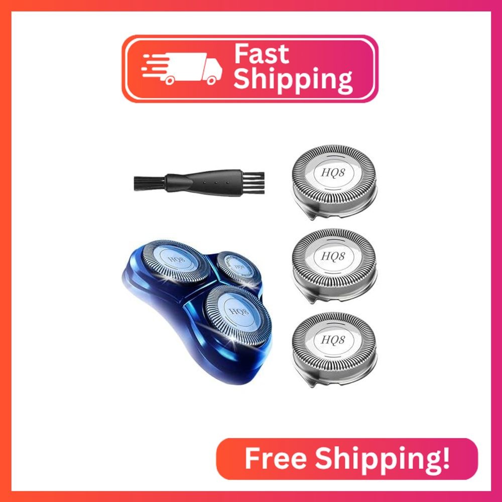 HQ8 Replacement Heads for Philips Norelco – 3 Pcs HQ8 Blades for Norelco Aquatec