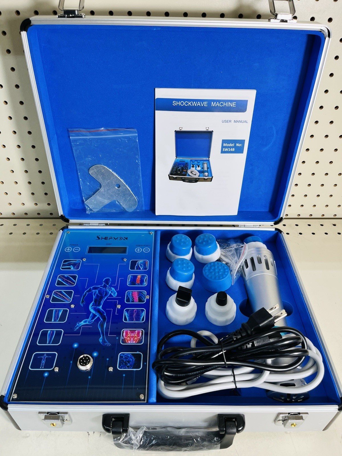 Portable Shockwave Therapy Machine Body Muscle Massager Pain Relief Back SW14B