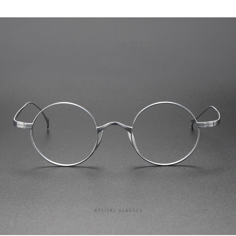 Pure Titanium Handmade Retro Round Glasses Frames Japanese Spectacle Eyeglasses