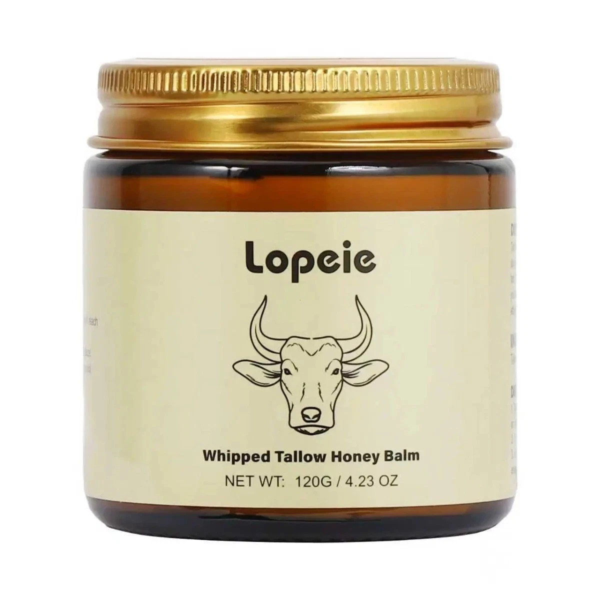 Lopeie Whipped Tallow Honey Balm, All-Natural Moisturizer for Face & Body