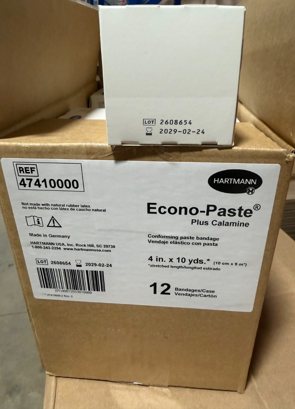 Hartmann 47400000 Econo-Paste Calamine Unna Boot NonSterile 4″ x 10 Yd 12per box