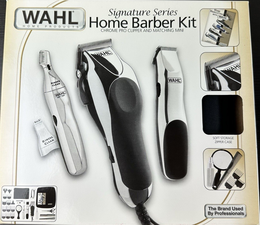 Wahl Signature Series 30pc Home Barber Kit Clippers New 79524-3001