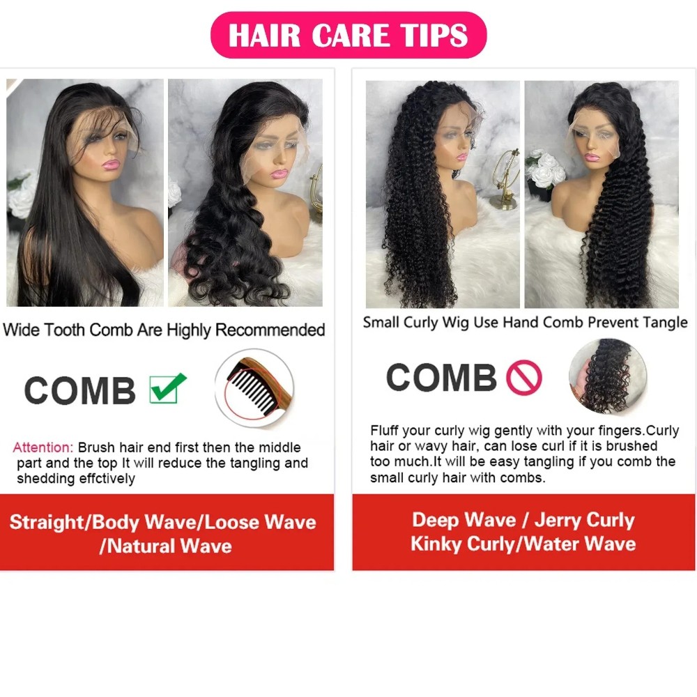 Bone Straight HD Lace Front Wig – 13×6/13×4/360 Brazilian Human Hair 250 Density