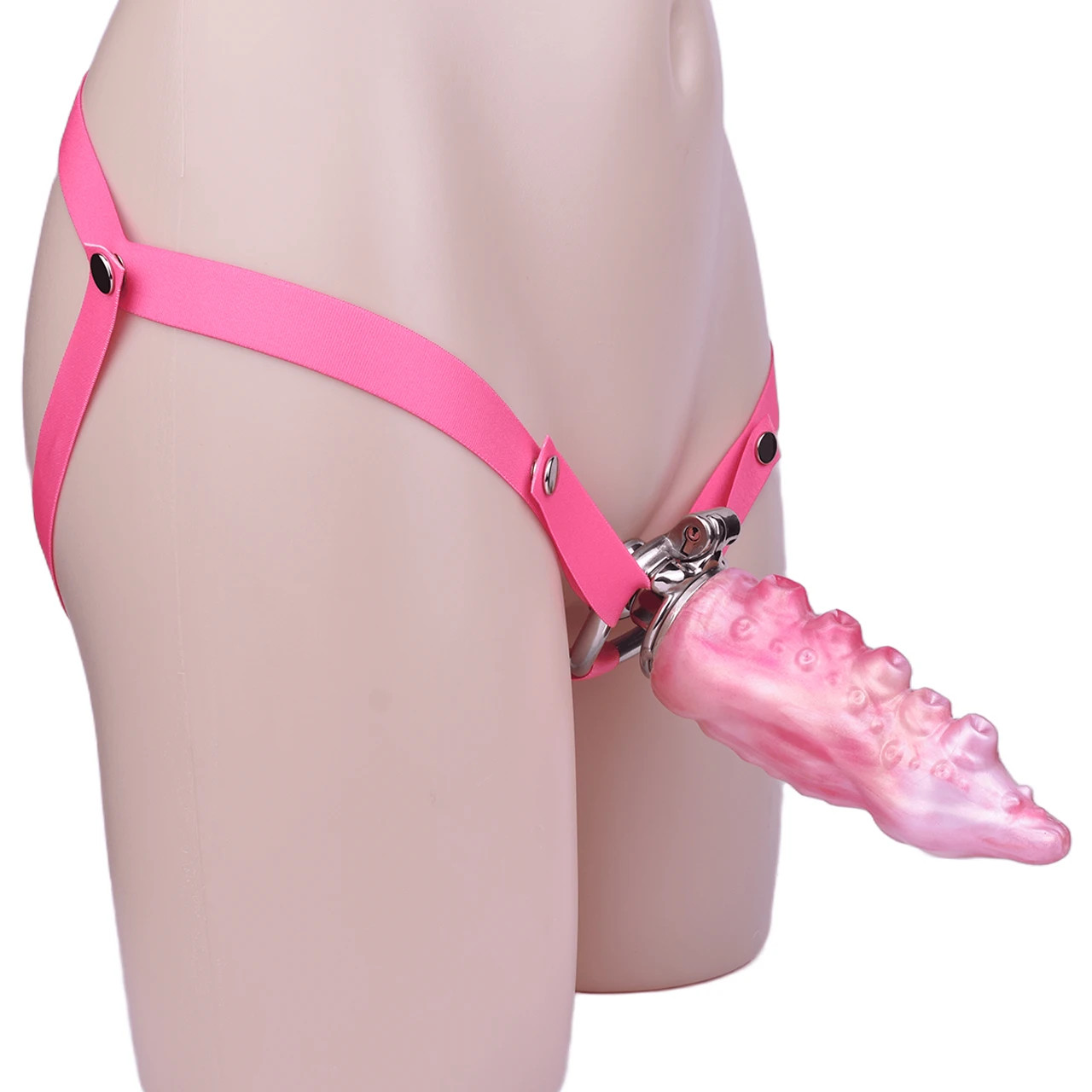 Penetrator of Metal Chastity Cage Attached Combination Cage Men Sissies Products
