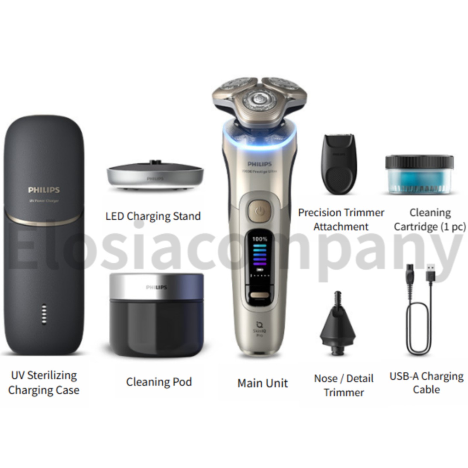 Philips SkinIQ i9000 Prestige Ultra XP9403/49 Shaver | Wet & Dry 100-240V