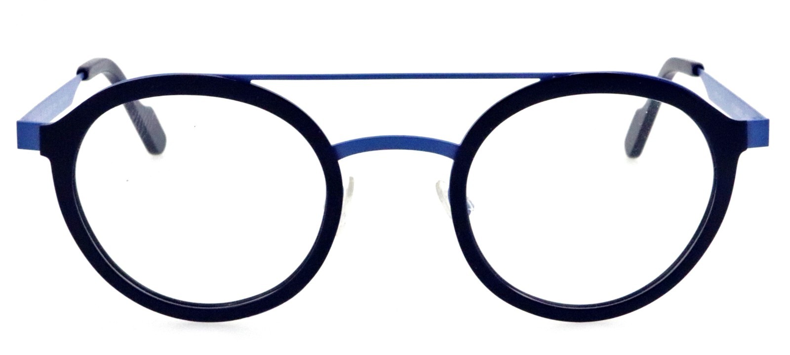 New ANNE & VALENTIN Folamour 21B10 48mm Blue Top Bar Eyeglasses France Unisex
