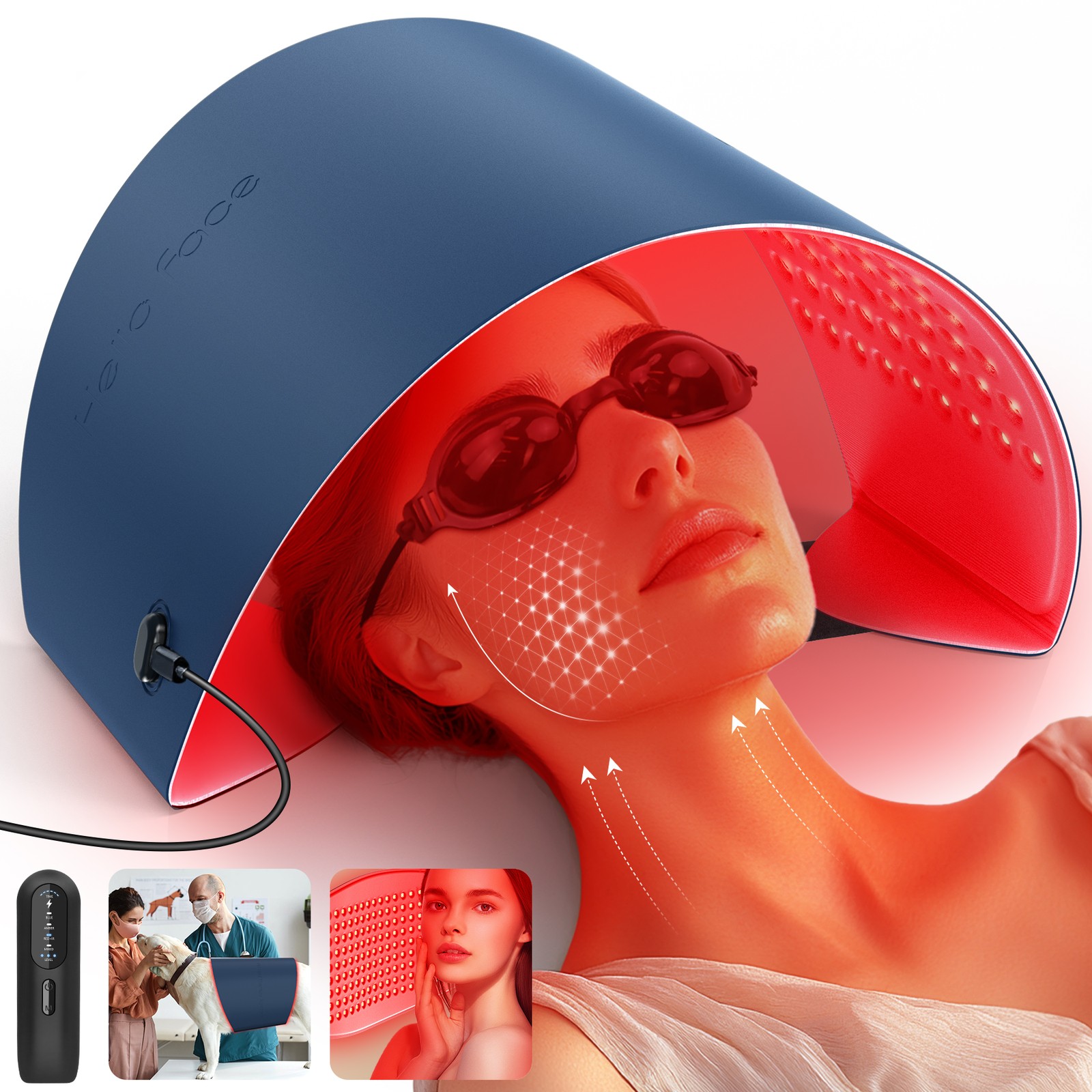 Revitalize Skin with Red Light Therapy Mask – Face, Neck, Body Anti-Wrinkle,Acne