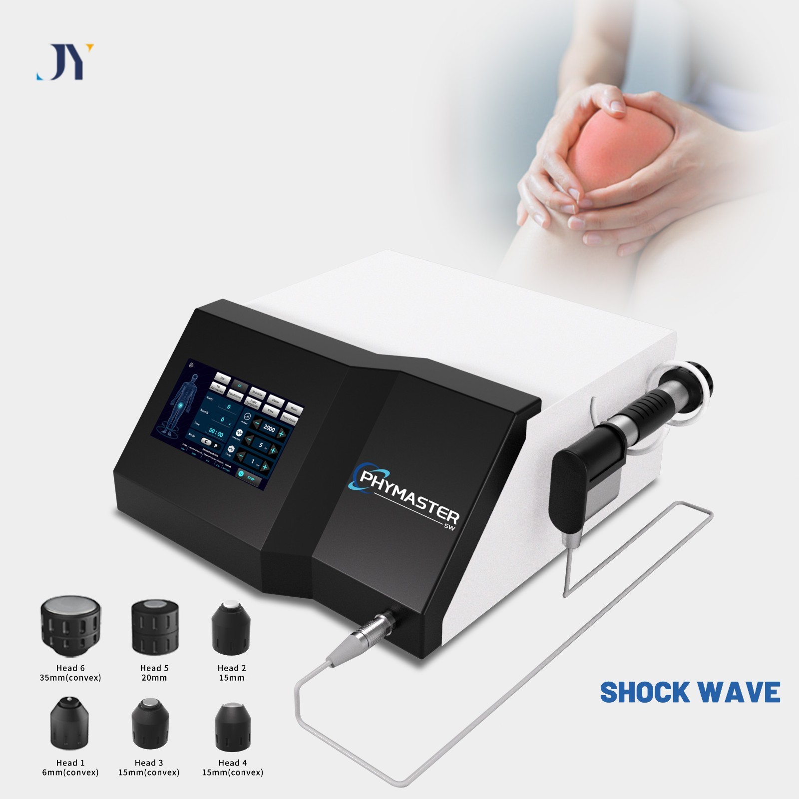 Pneumatic 10Bar ESWT Shock Wave Machine Physical Pain Relief Therapy US New