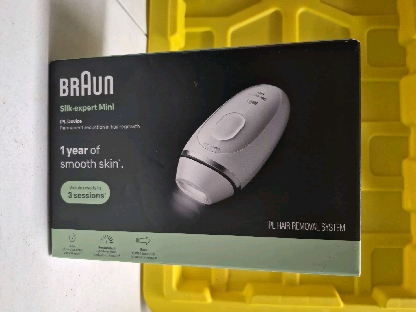 New Braun Silk-Expert Mini Home Laser Hair Removal for Women and Men. OPEN BOX
