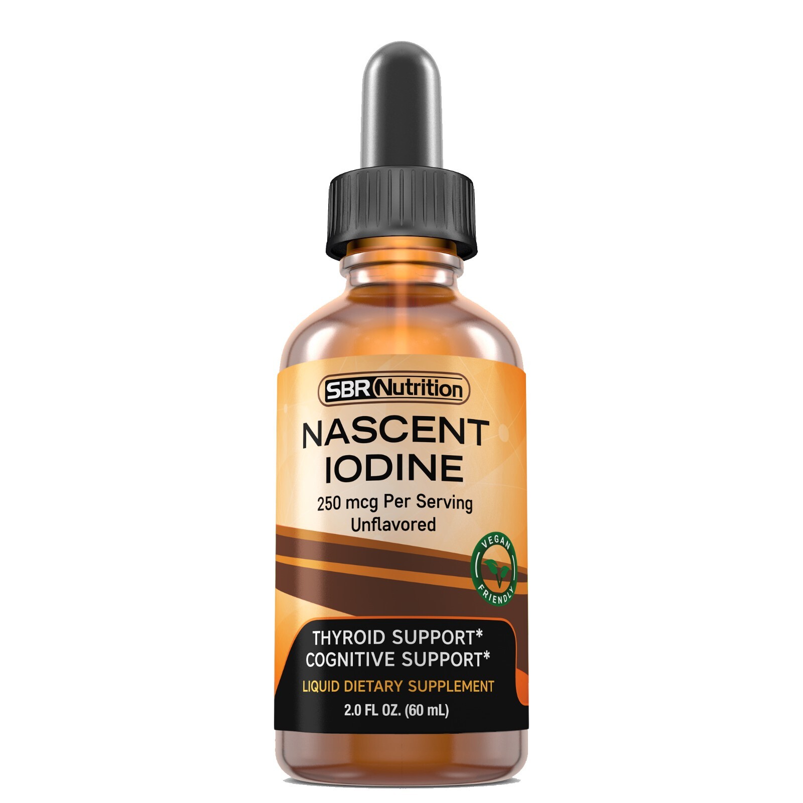 Nascent Iodine Liquid Drops Daily Supplement for Thyroid, Immune, Weight Support