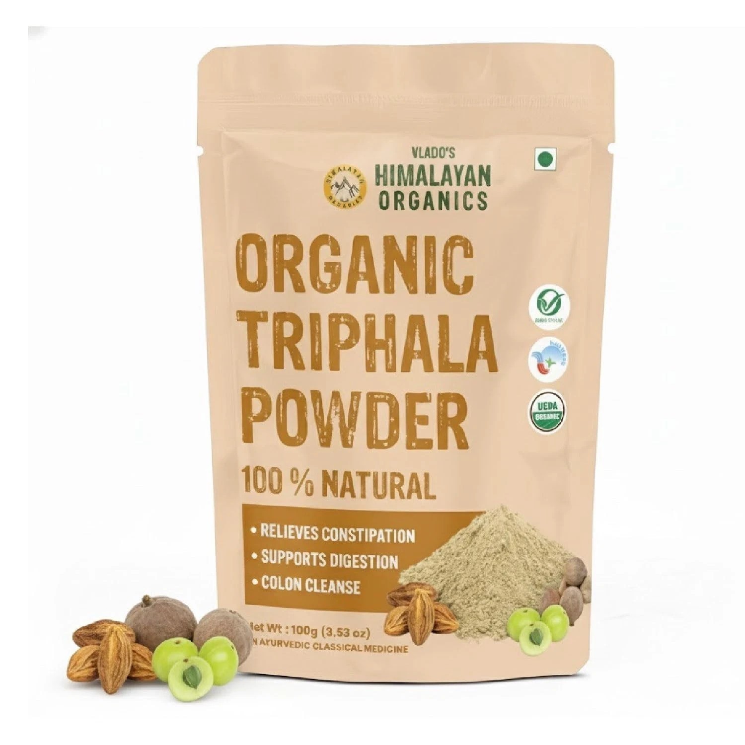 Organic Triphala Powder – 100g| For Gut, Immune & Intestinal Health Constipation