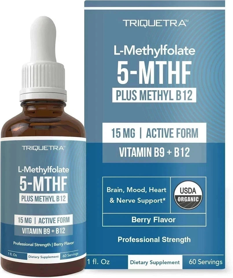 5-MTHF L-Methylfolate Plus Methyl B12 15 MG Active Formula B9/