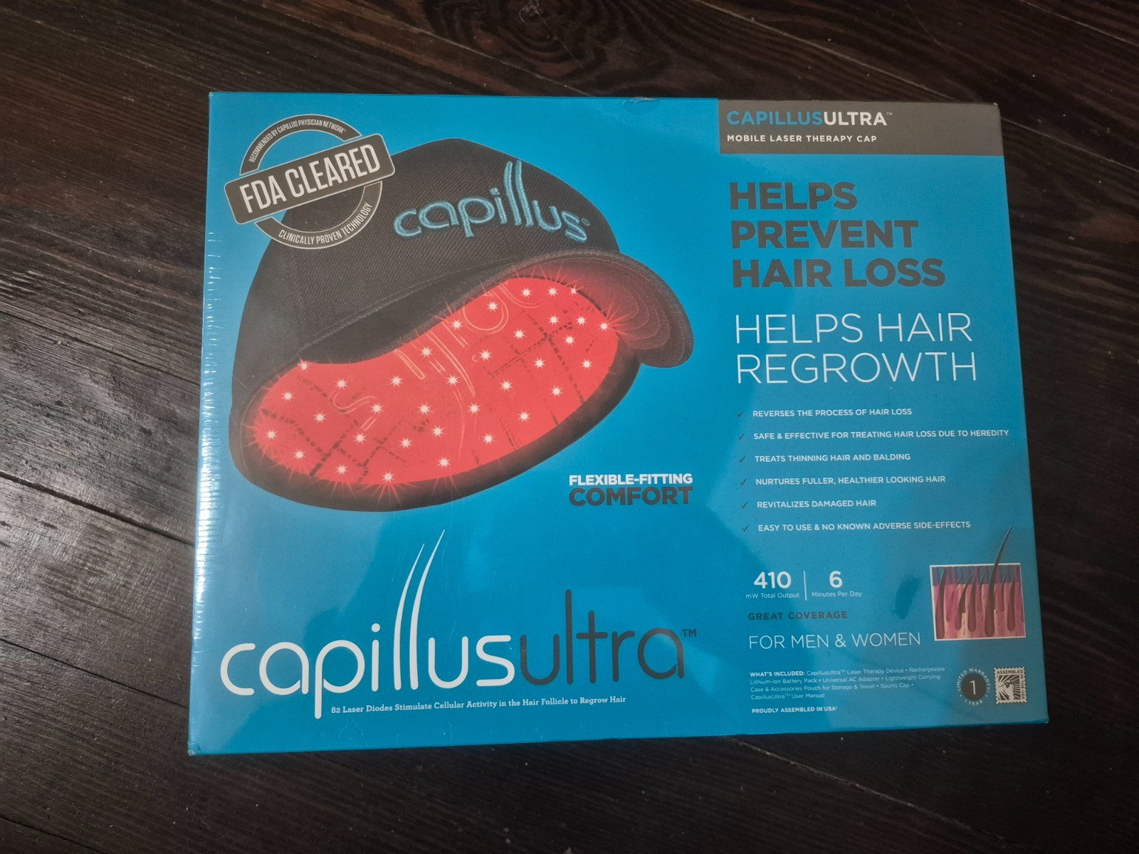 Capillus 82 Laser Hair Growth Therapy Cap New in Original Packaging