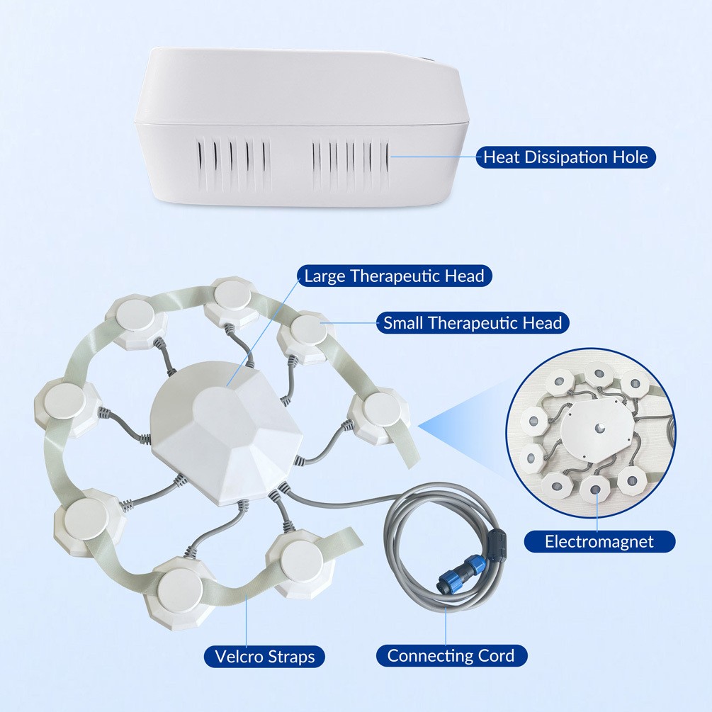 rTMS Transcranial Magnetic Stimulation Therapy Device for Depression Anxiety