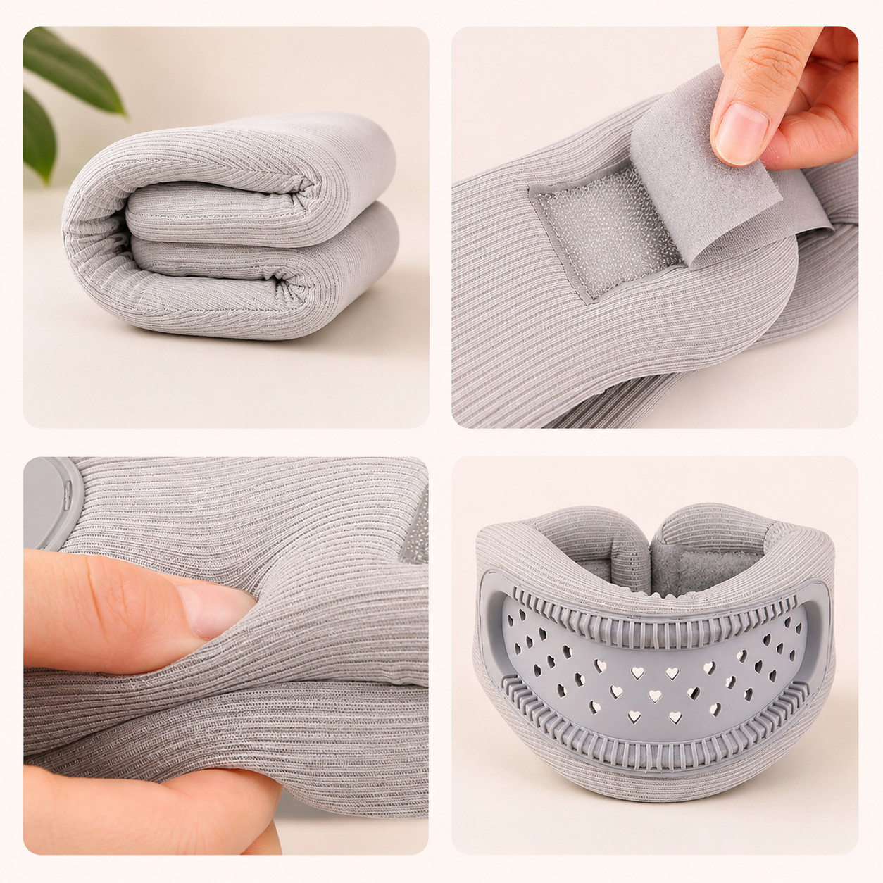 Adjustable Foam Neck Support Collar Soft Sponge Comfort Wrap Adult Unisex White