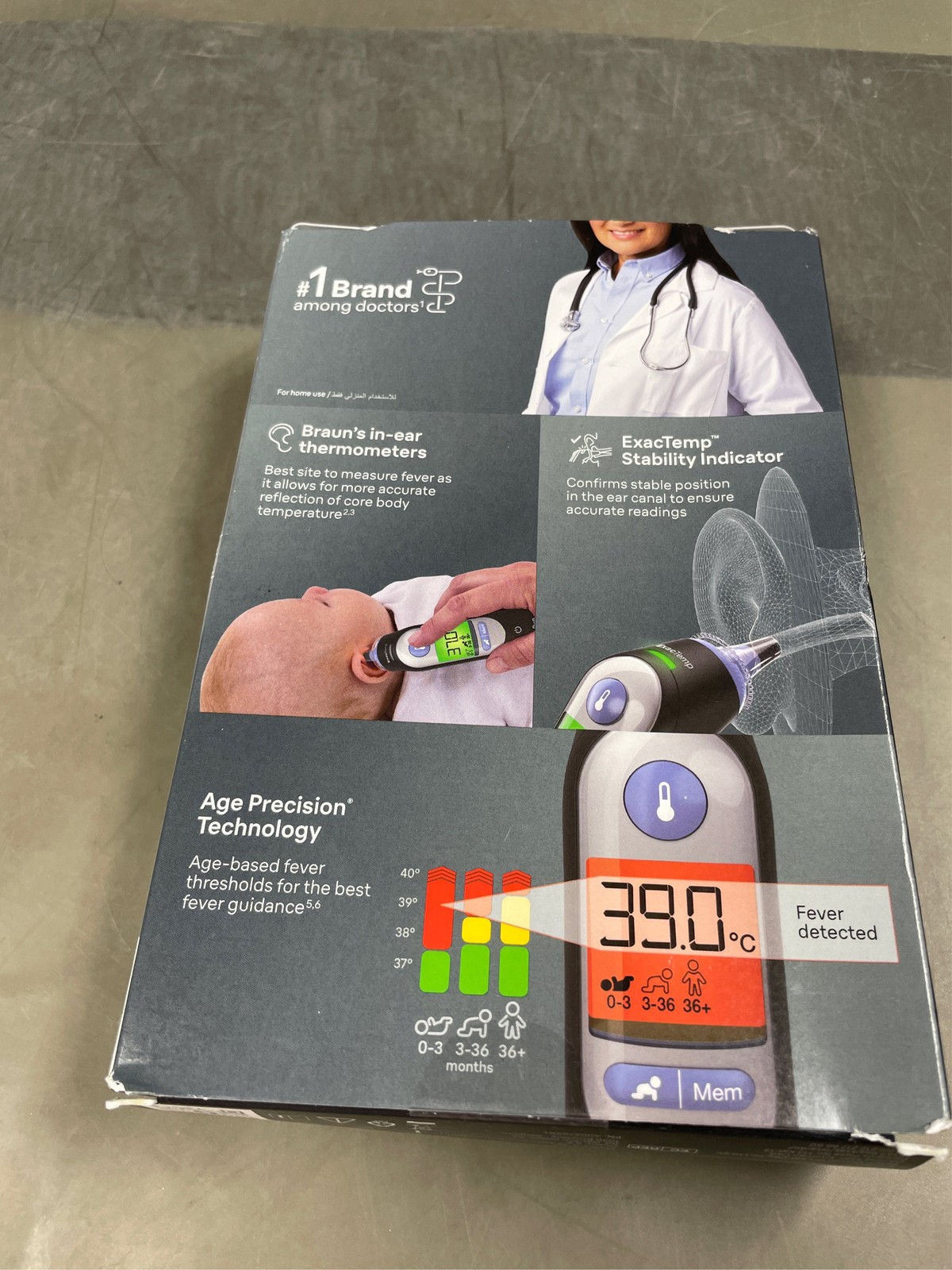 Braun ThermoScan 7 Ear Thermometer with Age Precision – Black Edition 1