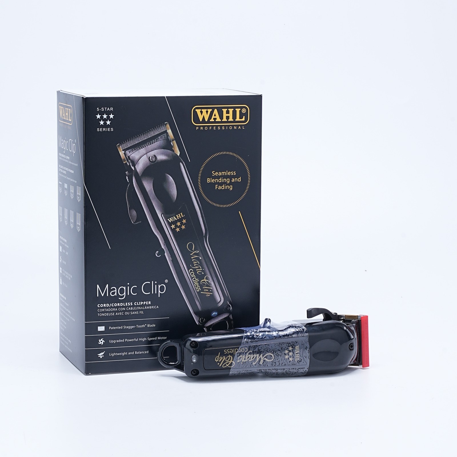 New Wahl 8148 Professional 5-Star Cordless Magic Clip BLACK
