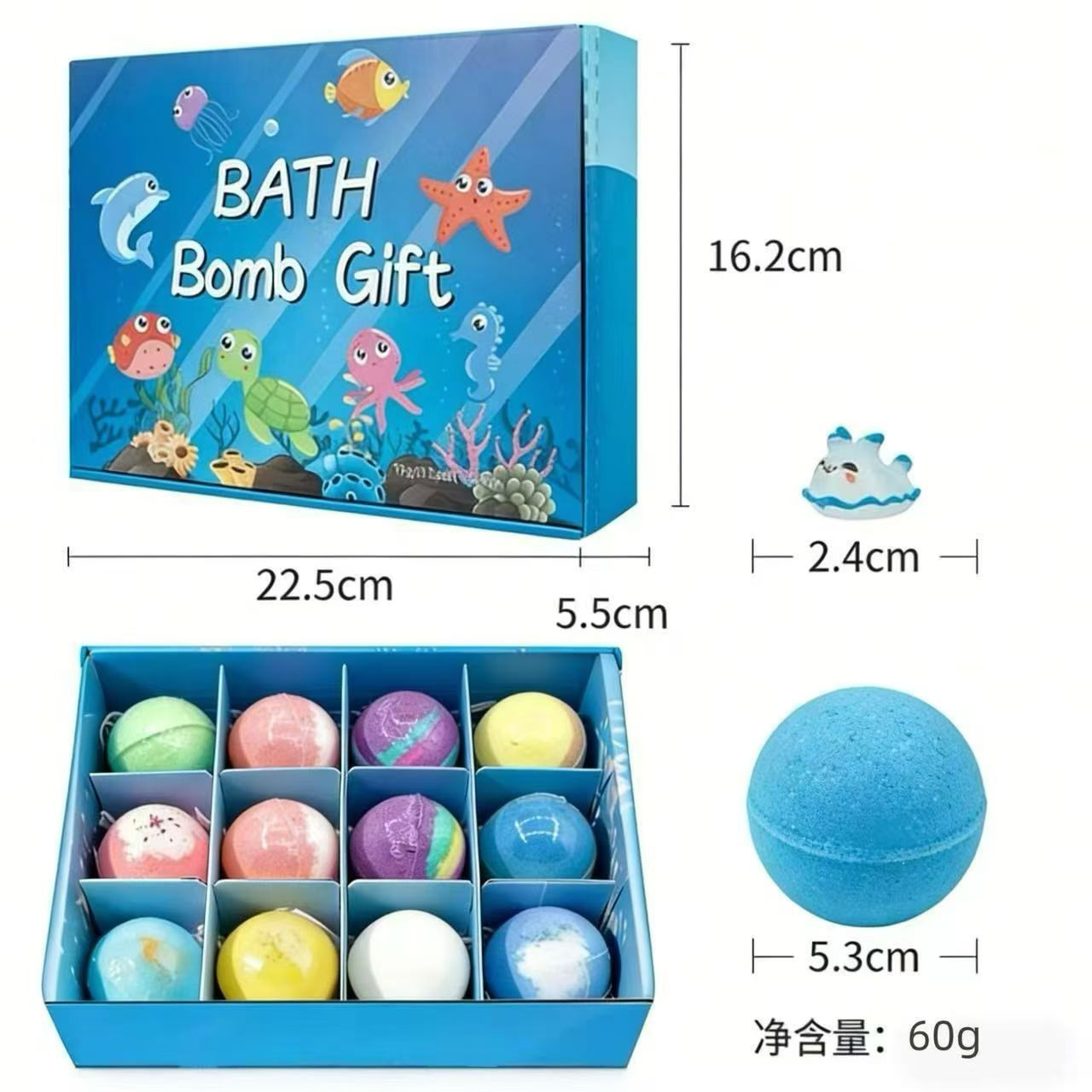 ocean toy bath bomb sea theme pack of 12 BULK BUYER ONLY