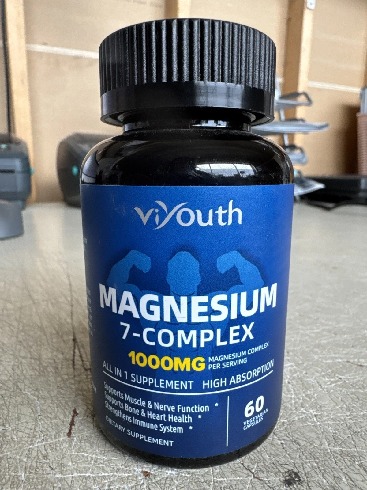 Magnesium 2-Pack 7 Complex 120 Capsules, Advanced Daily Wellness Blend, Plant-Ba