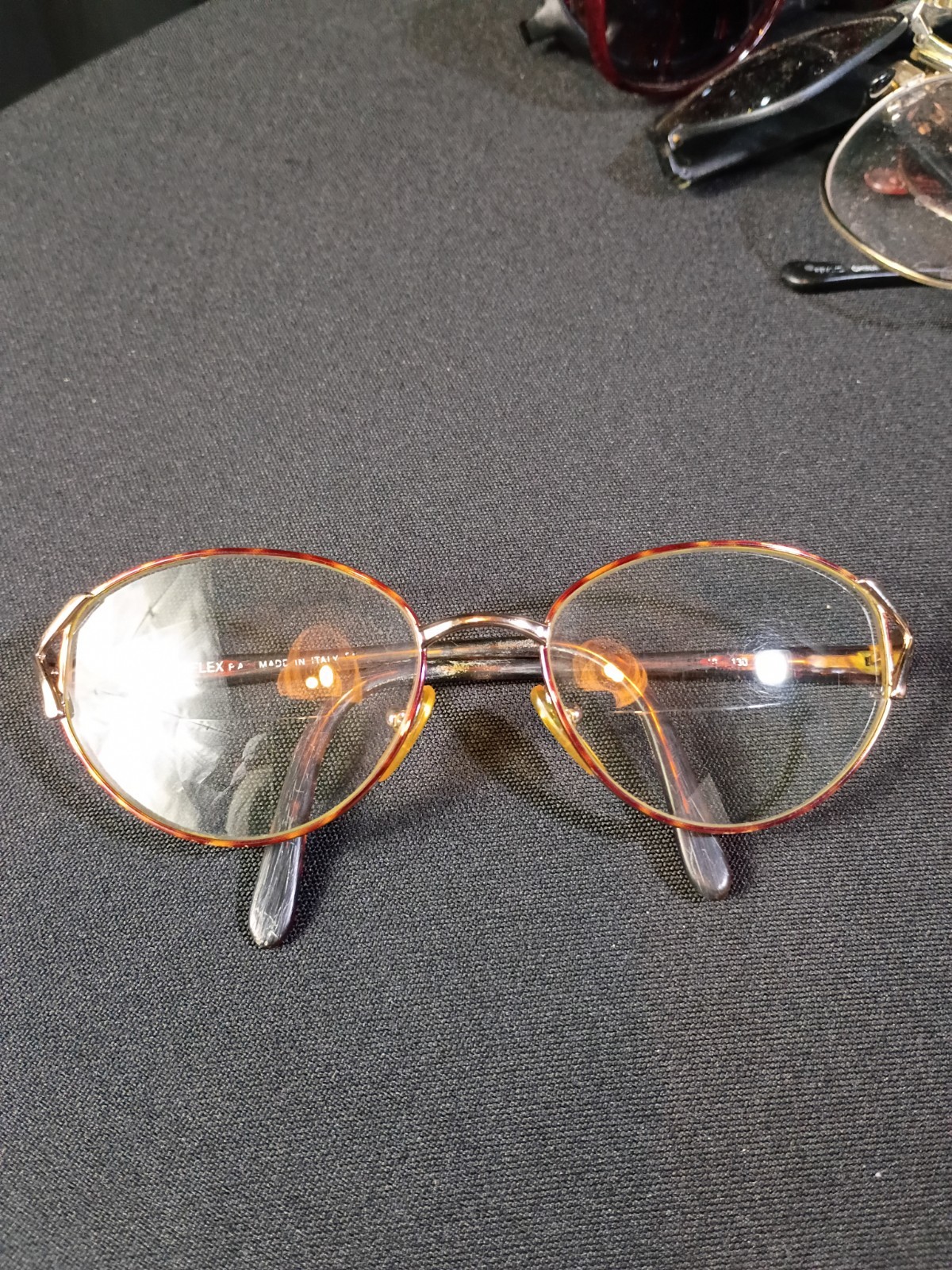 Sferoflex Unisex Adults Oval Full Rim Metal Eyeglass Frames Gold MPN 130