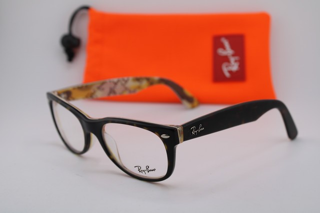NEW RAY-BAN RB 5184 5409 MATTE HAVANA YELLOW AUTHENTIC EYEGLASSES 50-18