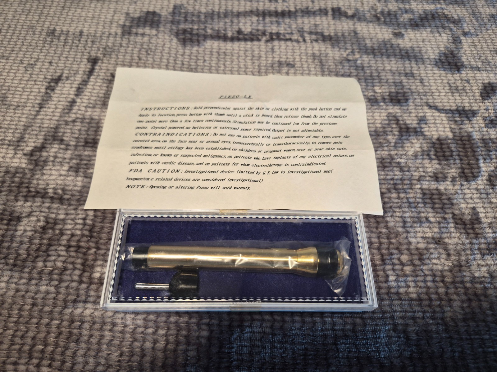 VINTAGE PIEZO – LX QUARTZ SPARKER STIMULATOR ACUPUNCTURE PEN