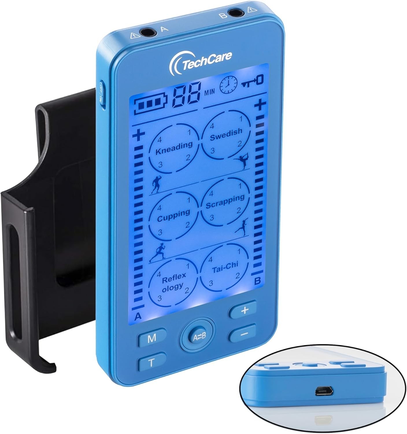Tens Unit Rechargeable Electronic Pulse Massager Machine 24 Multi Modes