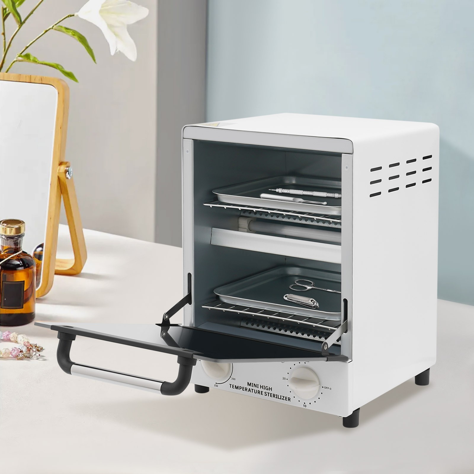 12L High Temperature Sterilizer Multifunctional For Nail Tools Sterilizer 1000W