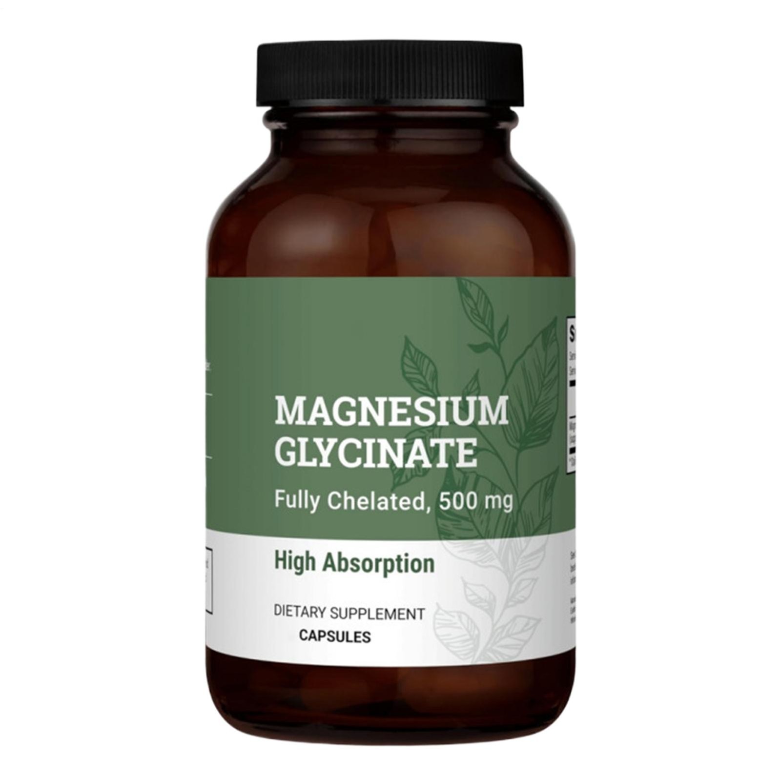 Ear-th Harmony Pure Chelated Magnesium Glycinate 500 mg – 120 Capsules