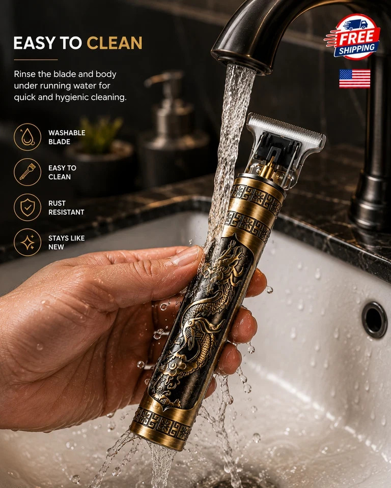 Vintage T9 Barbeador Dragon Beard Hair Trimmer Cutter Machine for Men