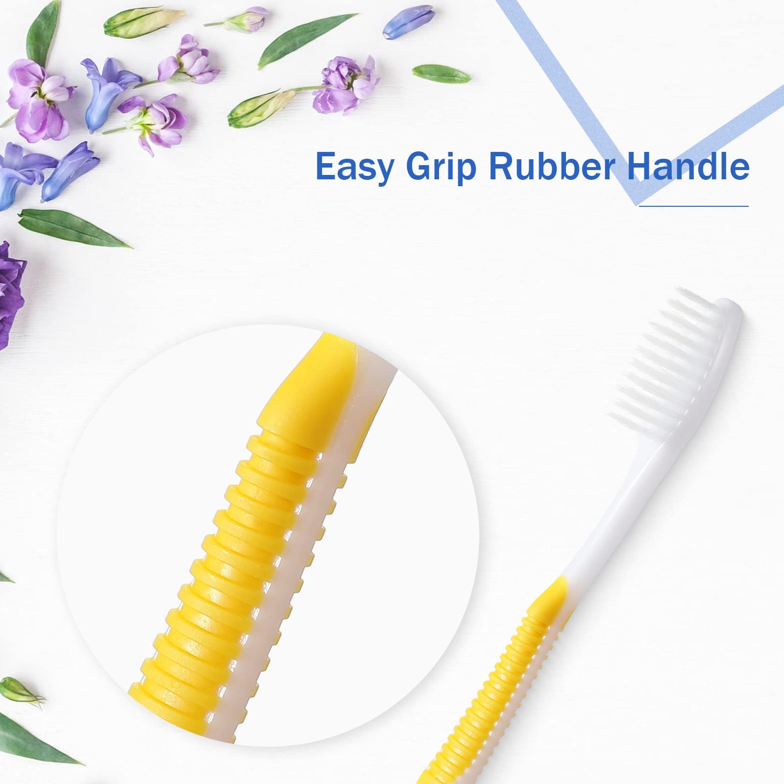 Honeydak 200 Packs Bulk Disposable Toothbrushes – Individually Wrapped