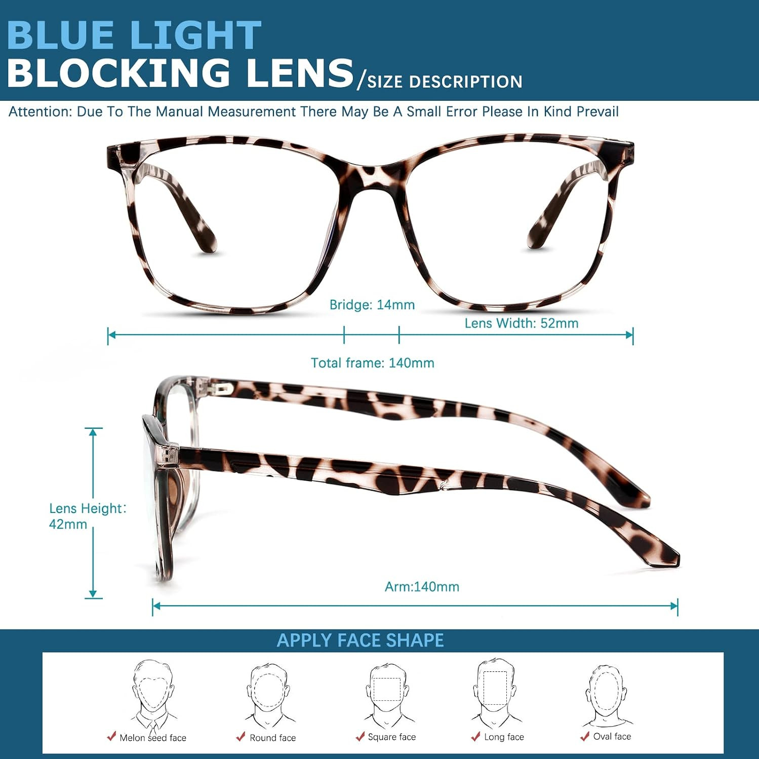 Blue-Light Blocking Glasses Computer Reading/Gaming/TV/Phones Glasses Fashion