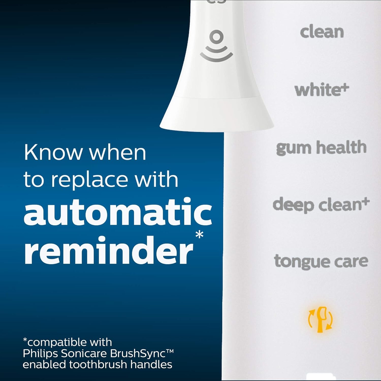 Philips Sonicare Optimal Plaque Control replacement toothbrush heads, HX9023/65