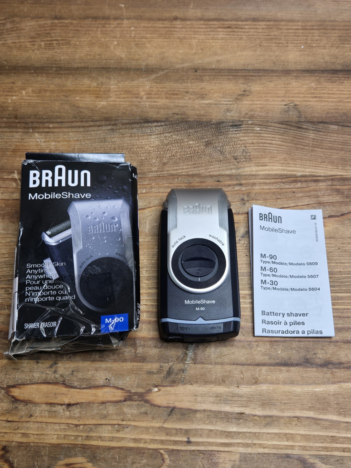 Braun M-90 Shaver Mobile Shave M-90 w/Tracking