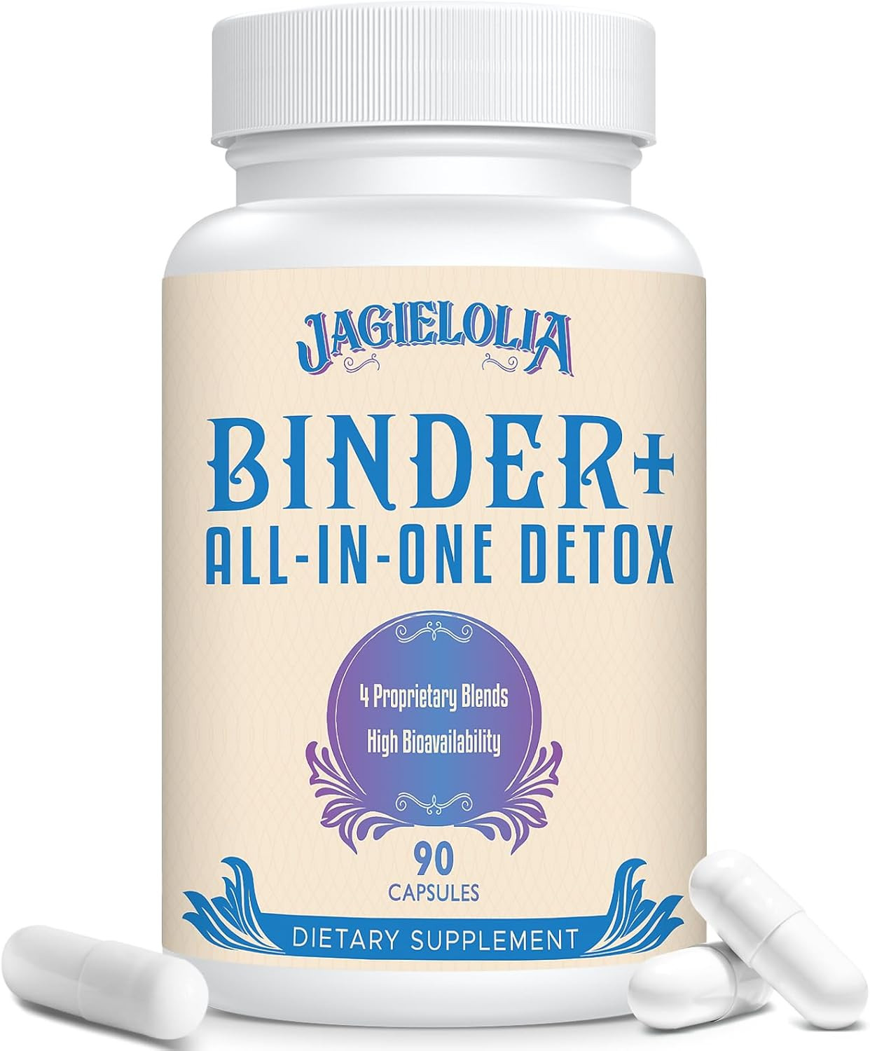 All-In-One Detox Binder Supplement 1500 MG – High Bioavailability, Liver Gut Det