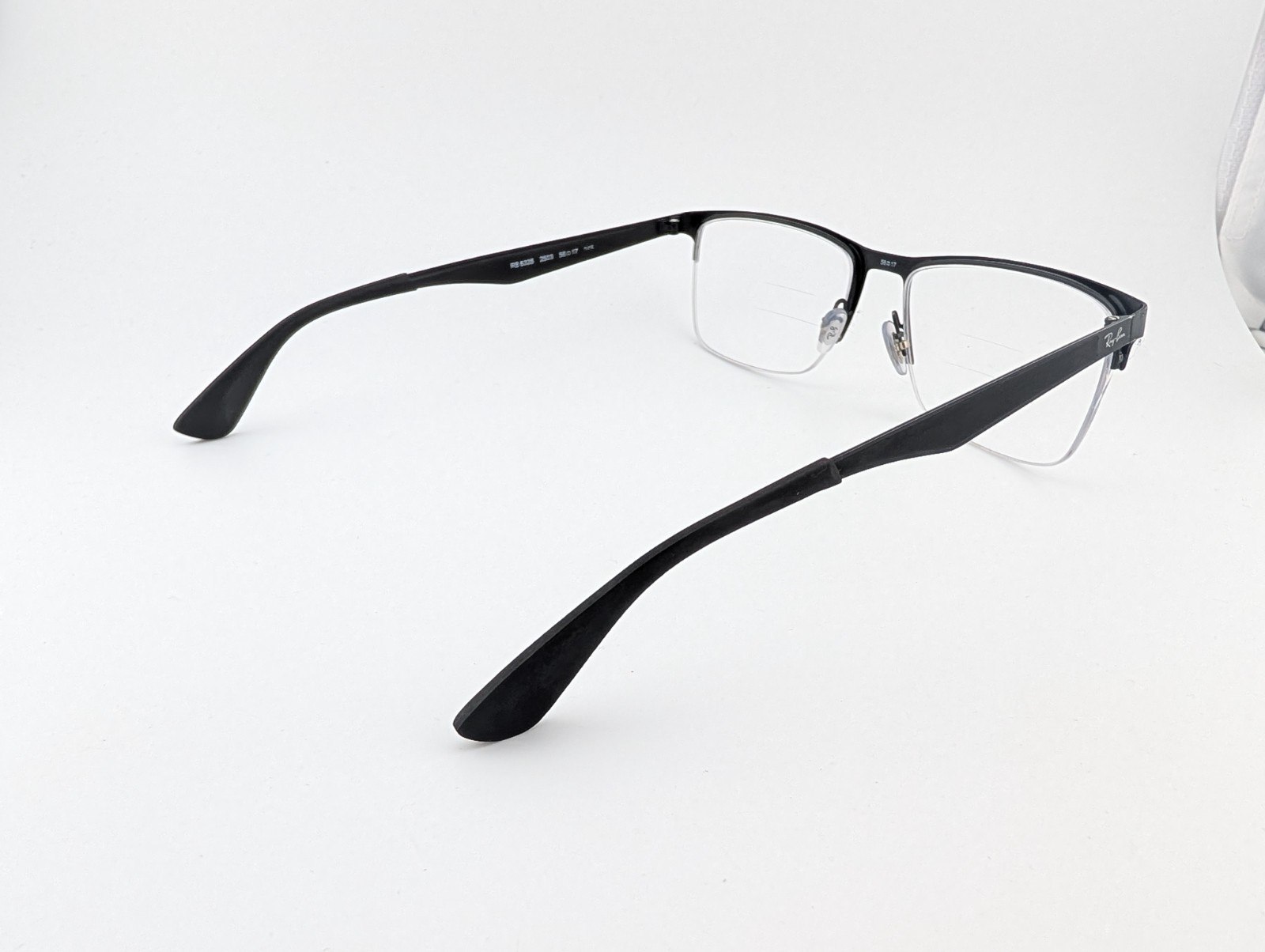 Ray Ban Eyeglasses, Frames Only, RB 6335 2503, 56-17-145, Black, Half Rim
